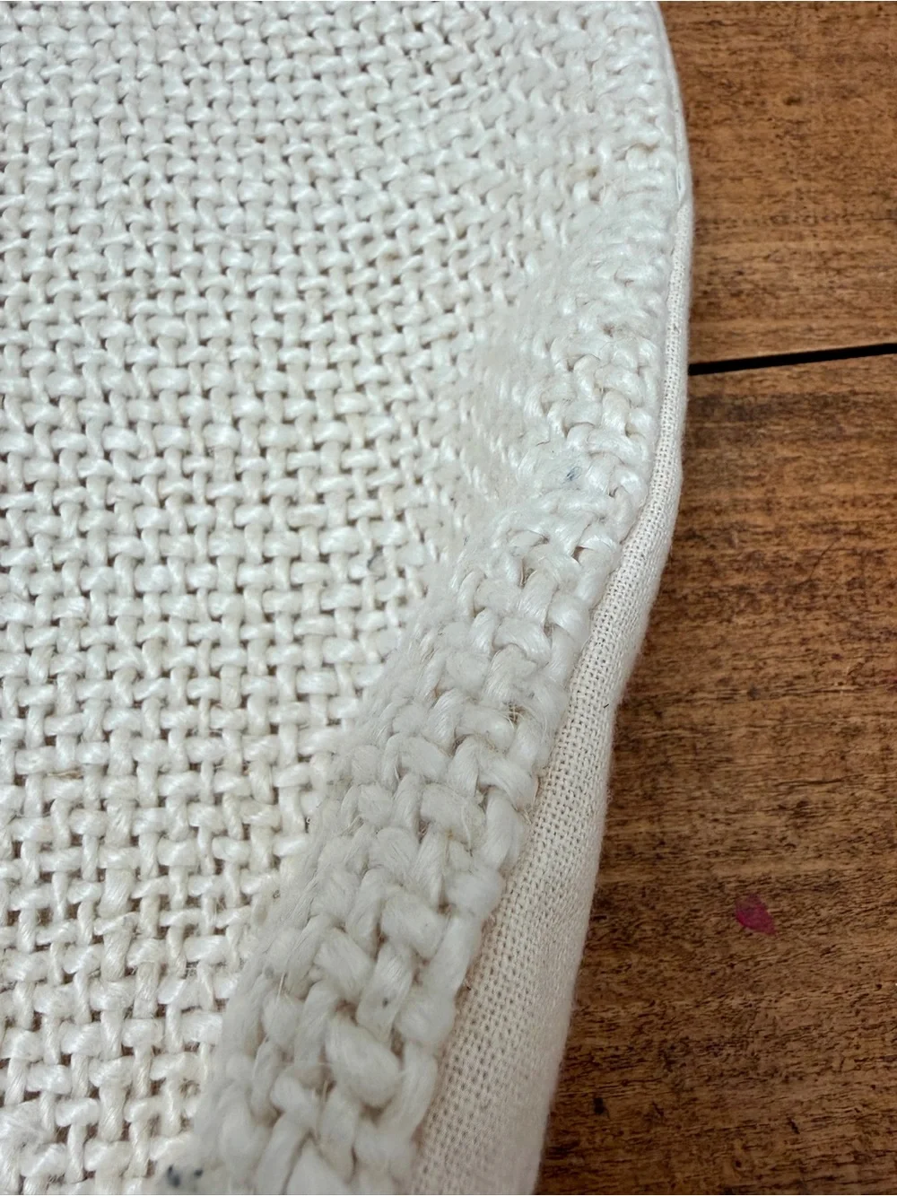 West Elm Two Tone Chunky White Linen Pillow Cover 20x20